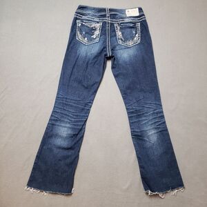 Silver Jeans, Suki Mid Slim Boot Womens bling / embroidery cropped bootcut